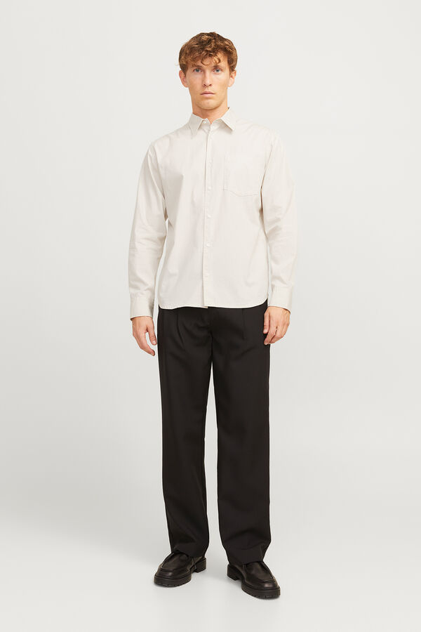 Jack & Jones Camisa relaxed fit cinzento