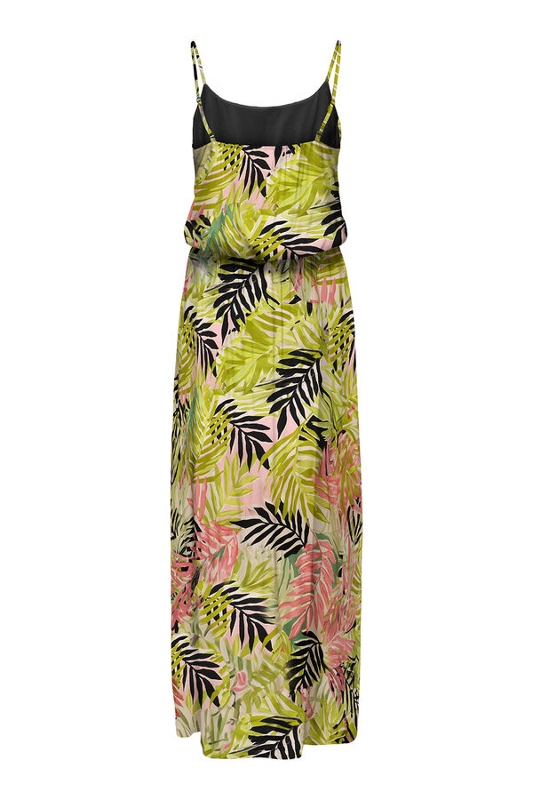 Only Vestido comprido com al&ccedil;as verde