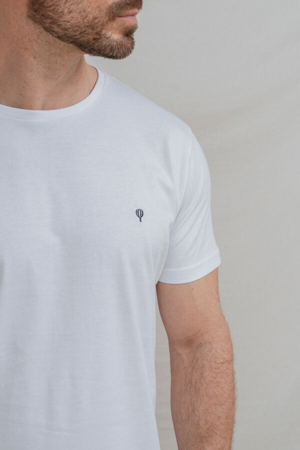 Celopman T-shirt b&aacute;sica branco
