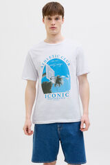 JJ REBEL T-shirt regular fit branco