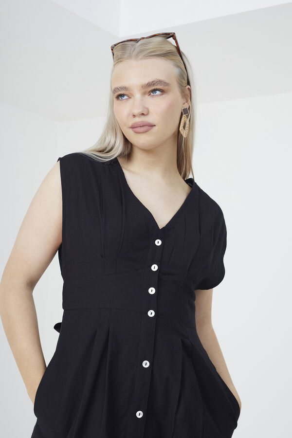 Brave Soul Vestido com la&ccedil;o nas costas preto