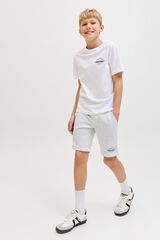 Jack & Jones Junior Cal&ccedil;&otilde;es de felpa regular branco
