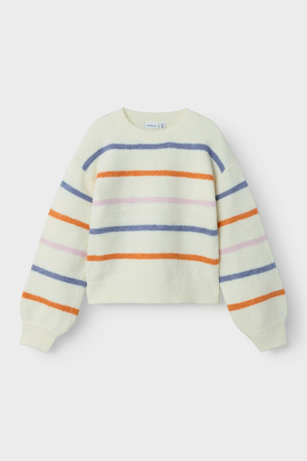 Name It Jersey de rayas de ni&ntilde;a blanco