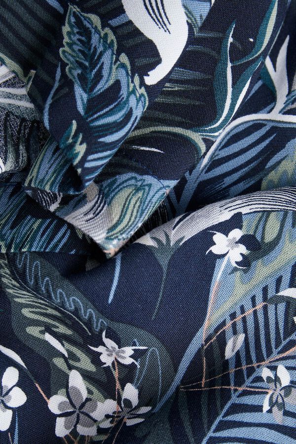 Jack & Jones Camisa relaxed fit manga corta azul