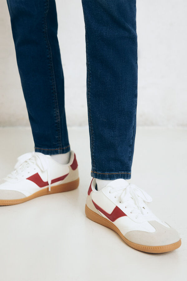 Springfield Jeans slim cropped azul