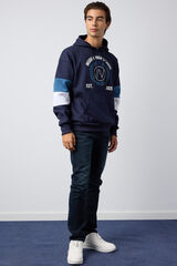 Inside Sweatshirt com bloco colorido azul