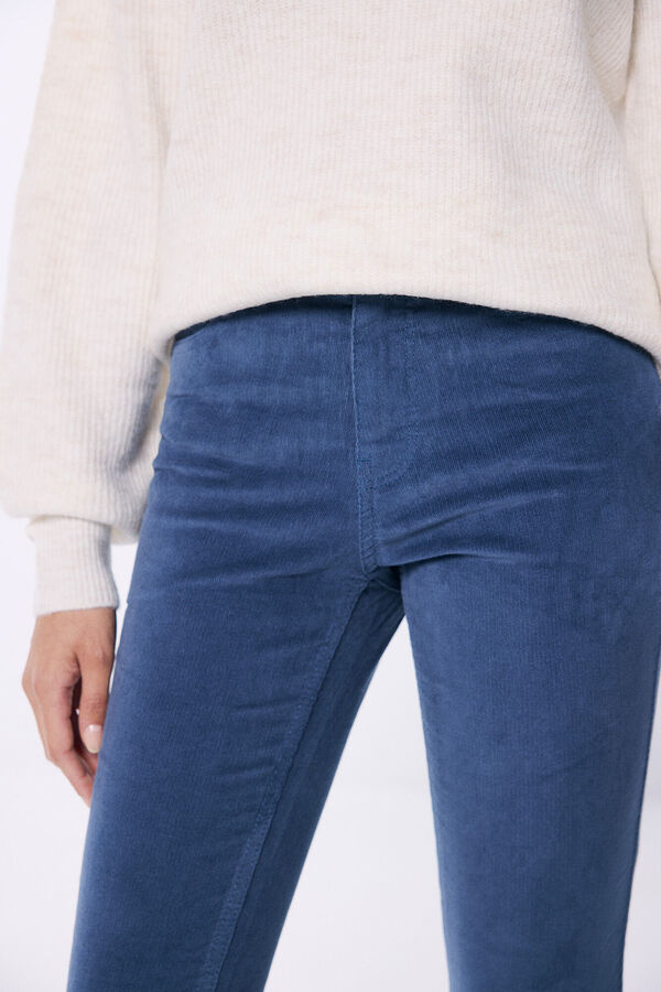 Springfield Pantalones slim pana azul