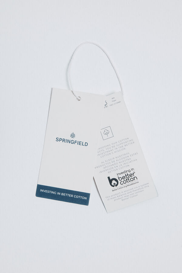 Springfield Camiseta rayas marineras blanco