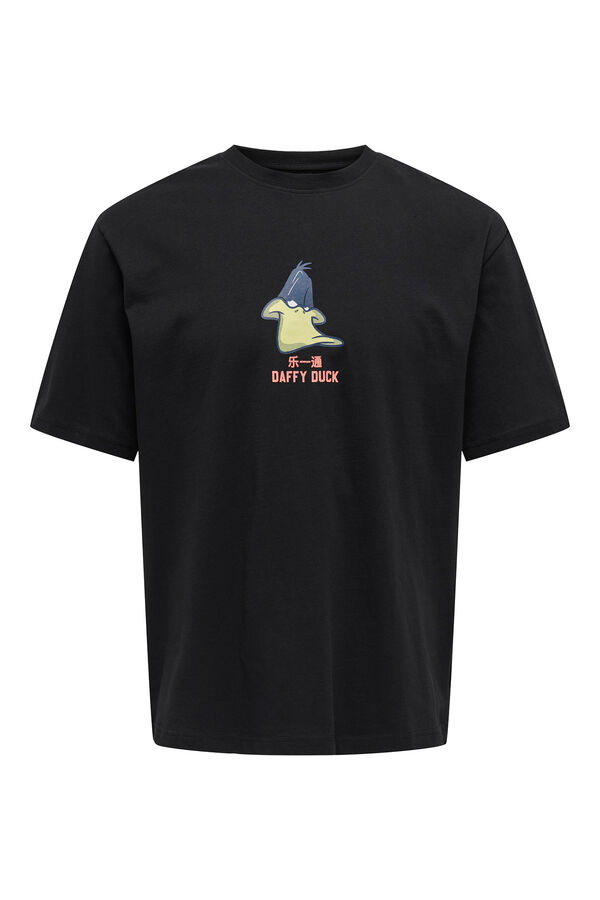 Only & Sons Camiseta manga corta Looney tunes negro