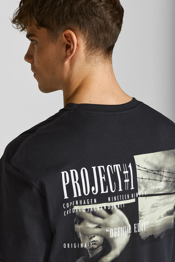 Springfield T-shirt print traseiro preto