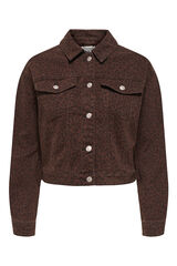 Only Chaqueta vaquera bolsillos rojo