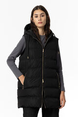 Tiffosi Chaleco Acolchado Combinado Canal&eacute; negro