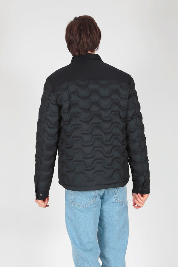 Brave Soul Plum&iacute;fero acolchado multibolsillos azul