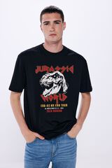 Springfield T-shirt "Jurassic World Rock Style preto