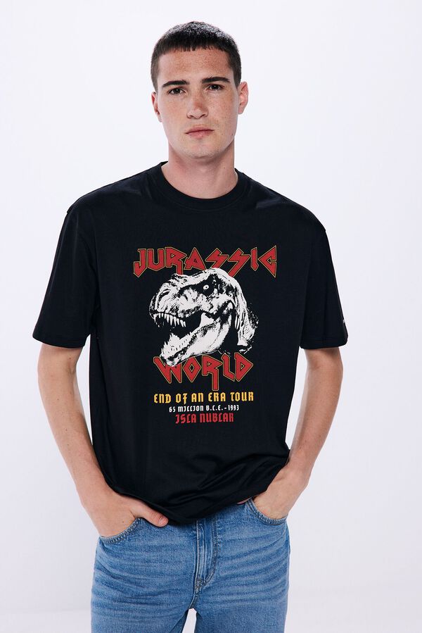 Springfield T-shirt "Jurassic World Rock Style preto