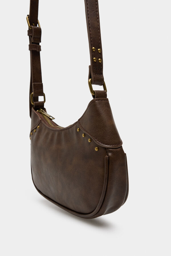 Springfield Bolso media luna tachas estampado