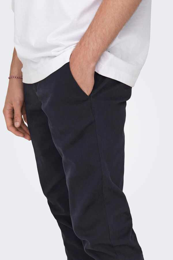 Only & Sons Cal&ccedil;as chino casual preto