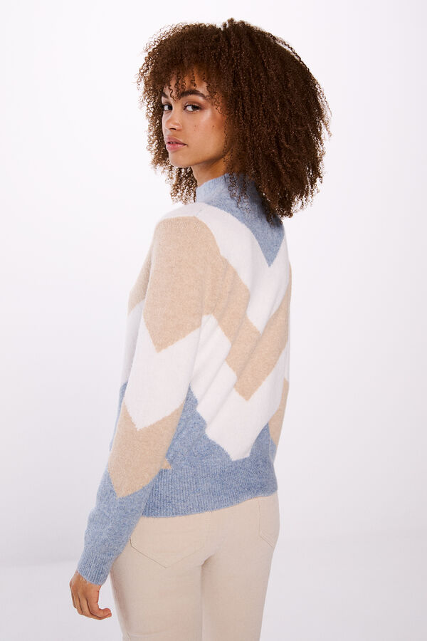 Springfield Jersey rayas chevron beige