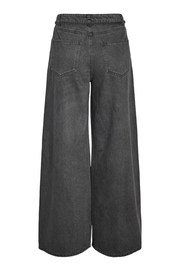 Noisy May Denim wide lazada cintura gris