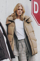 DeFacto Parka impermeable con capucha tostado