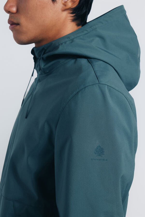 Springfield Chaqueta shoftshell capucha verde