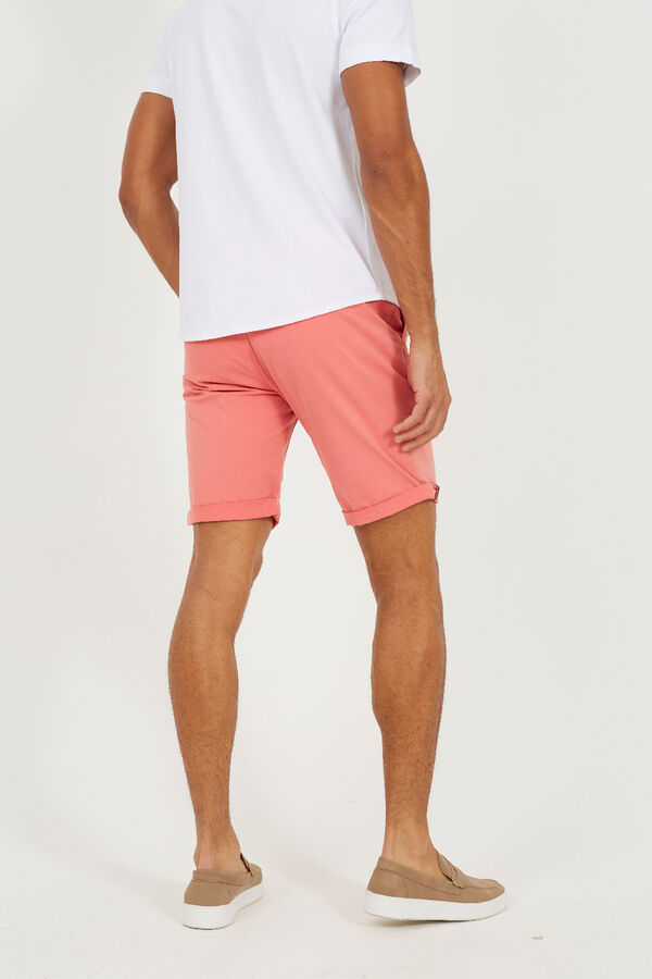 Brave Soul Calções básicos com cinco bolsos borgonha