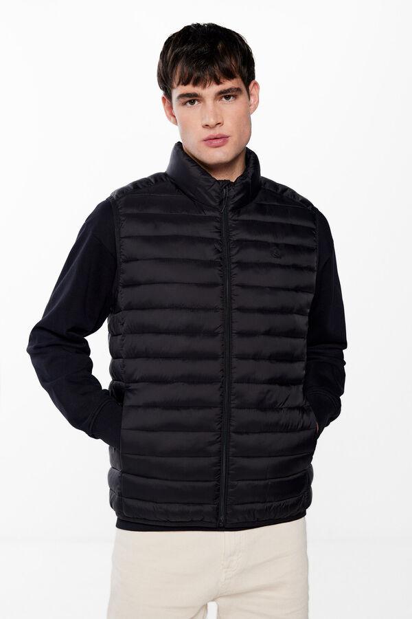 Springfield Colete acolchoado preto