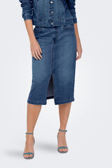 JDY Falda vaquera midi azul