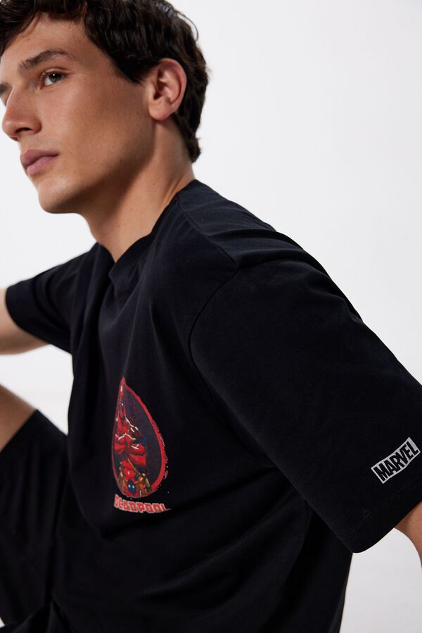 Springfield Camiseta Deadpool negro