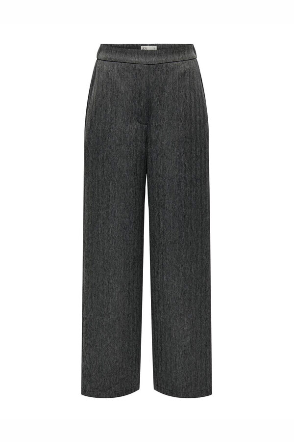 JDY Cal&ccedil;as compridas e largas cinzento