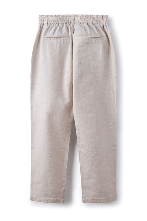 Springfield Kids Pantalon chino lino ni&ntilde;o beige