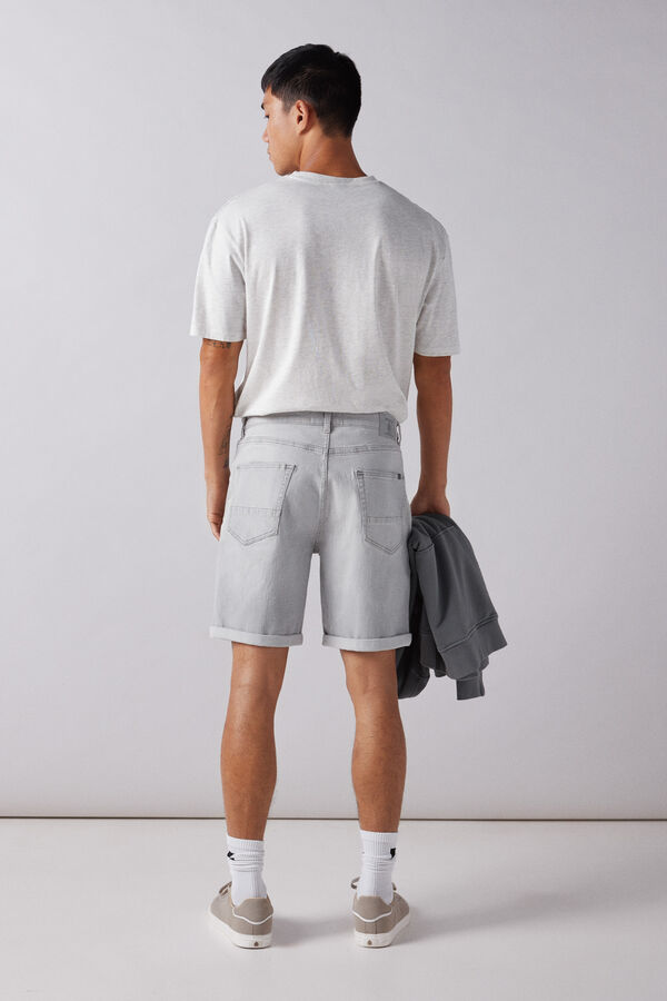 Springfield Bermuda vaquera slim fit gris gris