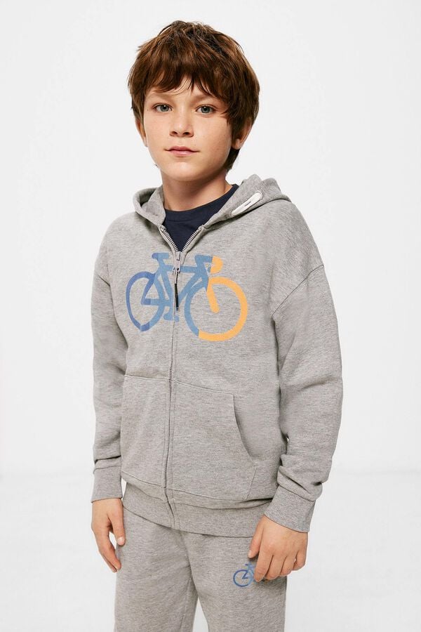 Springfield Kids Sudadera bicicleta ni&ntilde;o gris