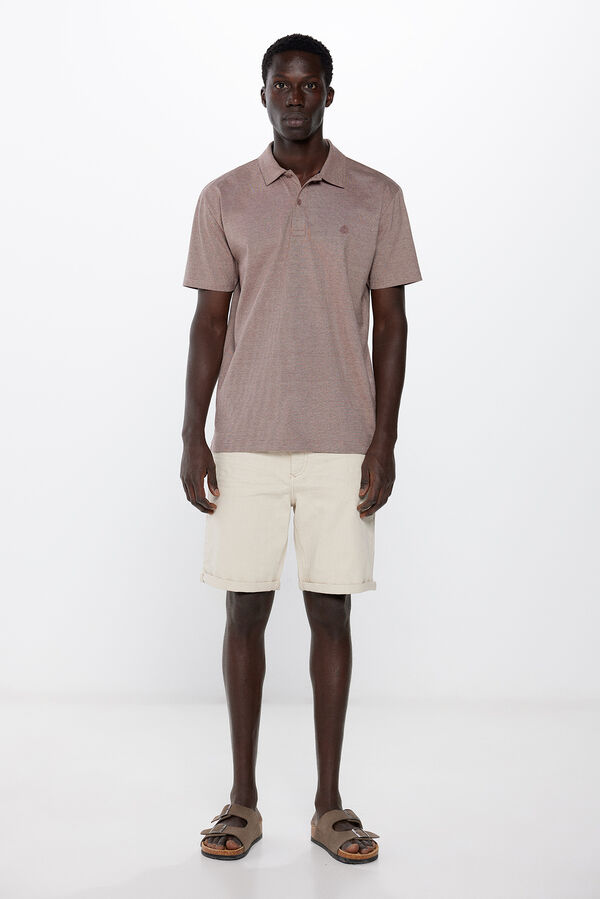 Springfield Polo rayas regular fit burdeos