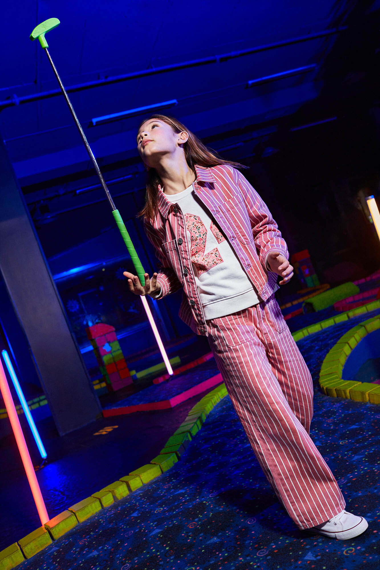 Springfield Kids Cal&ccedil;a Culotte Listrada de Menina