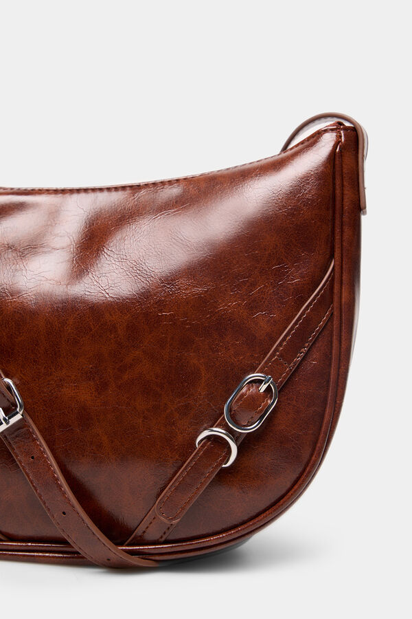 Springfield Bolsa de mala de tiracolo com fivela cru