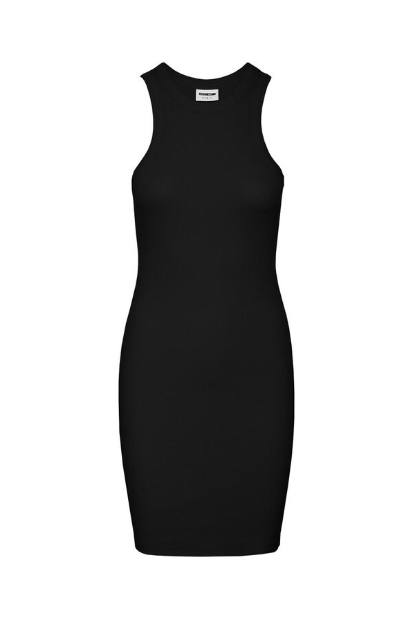 Noisy May Vestido cuello halter sin mangas negro