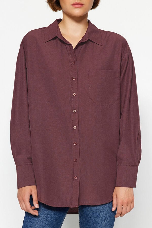 Trendyol Camisa de algod&atilde;o cru