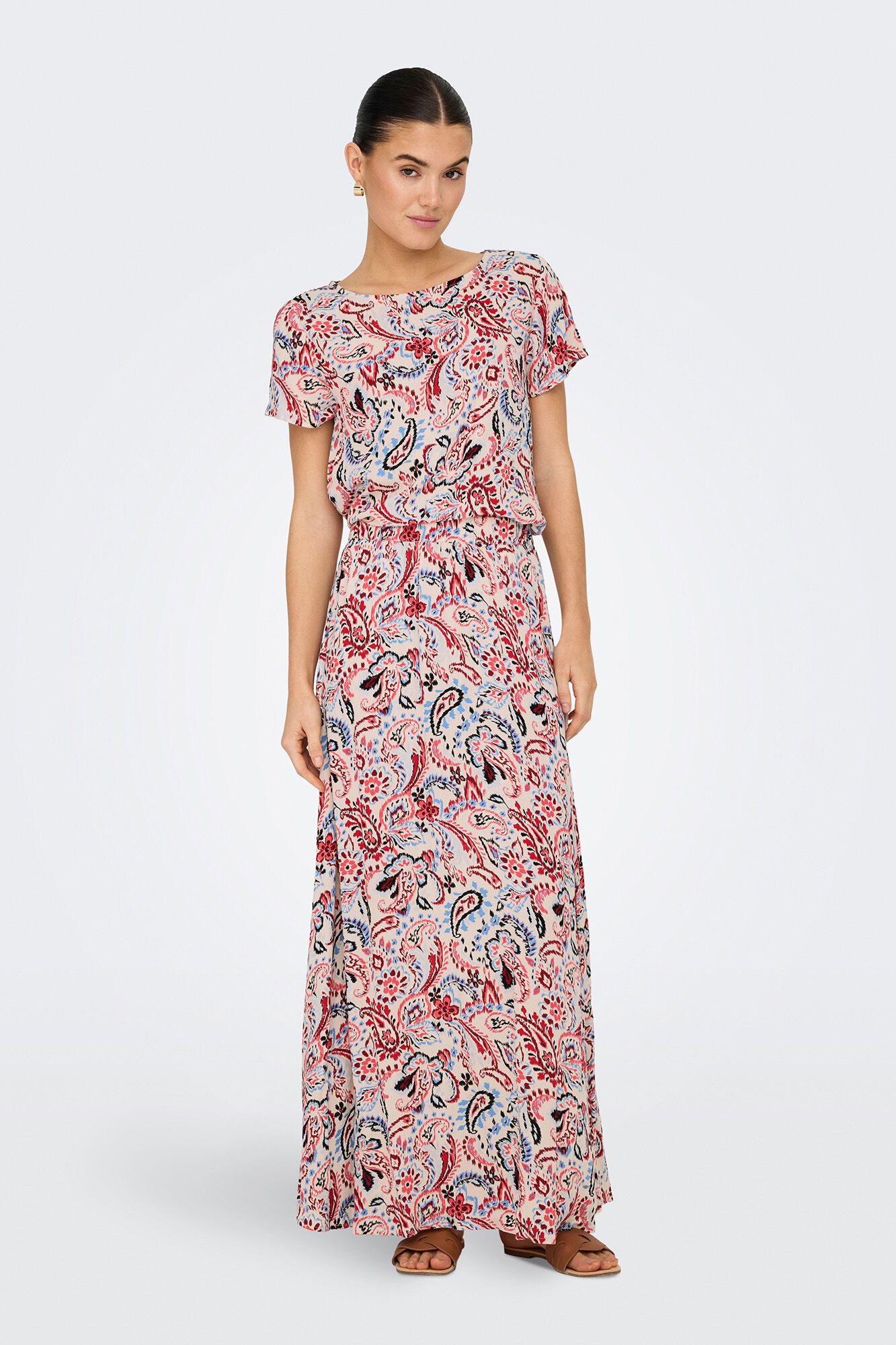 JDY Blusa manga curta estampada