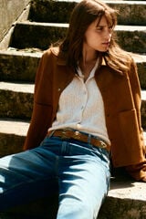 Springfield Cardigan pointelle blanco