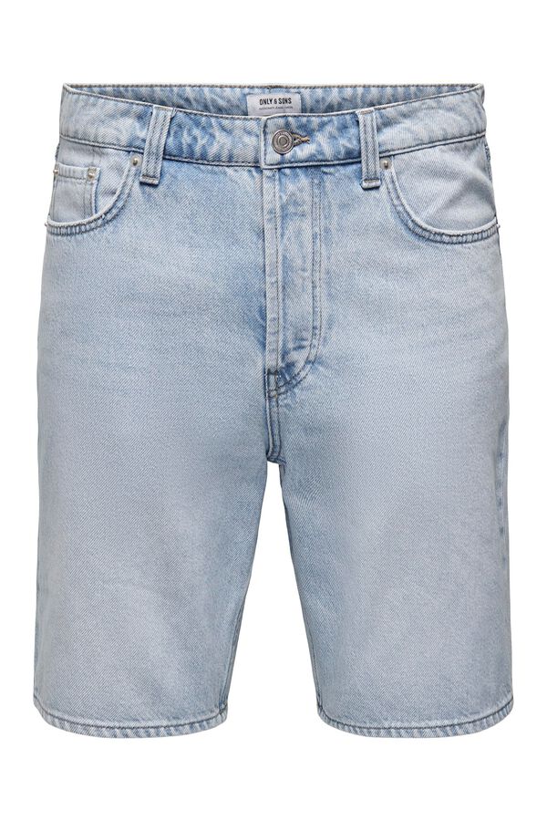 Only & Sons Bermuda vaquera azul
