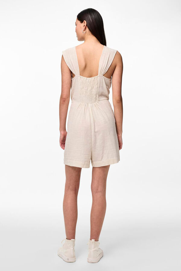 Pieces Macac&atilde;o curto para mulher 100% algod&atilde;o estampado