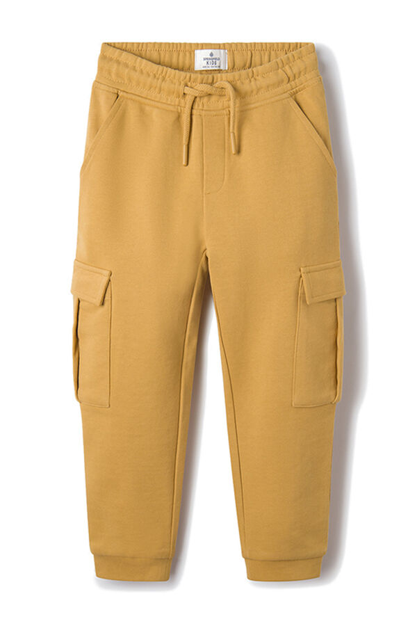 Springfield Kids Pantal&oacute;n jogger cargo ni&ntilde;o amarillo