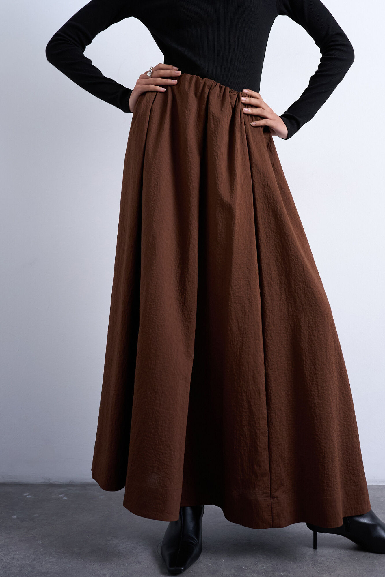 Topshop Saia midi algod&atilde;o