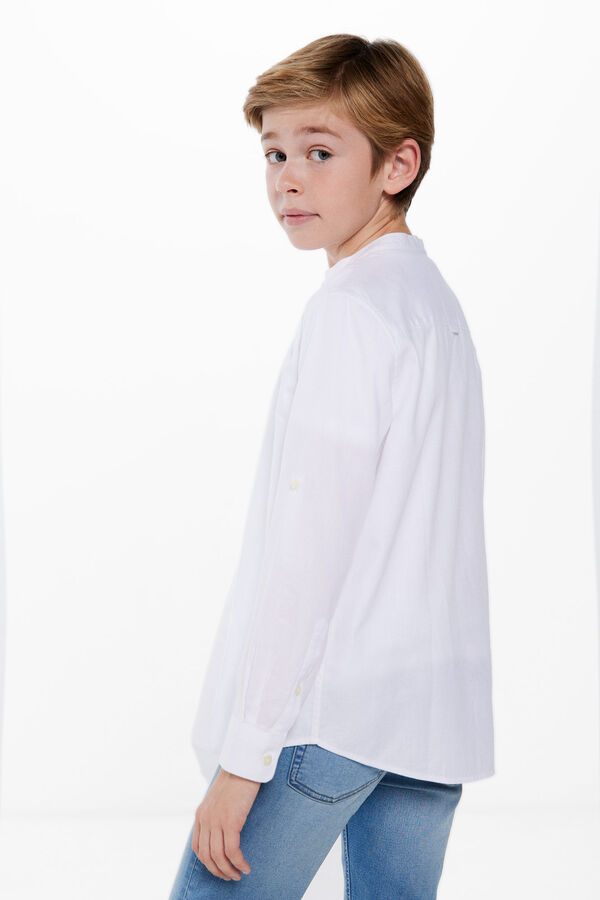 Springfield Kids Camisa estrutura menino branco