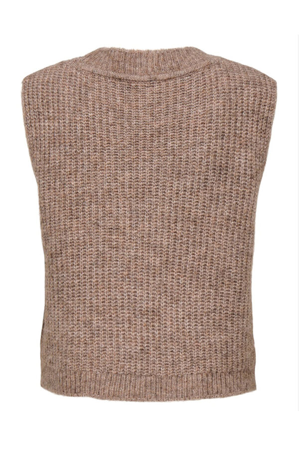 Only Chaleco estructura cuello pico nude