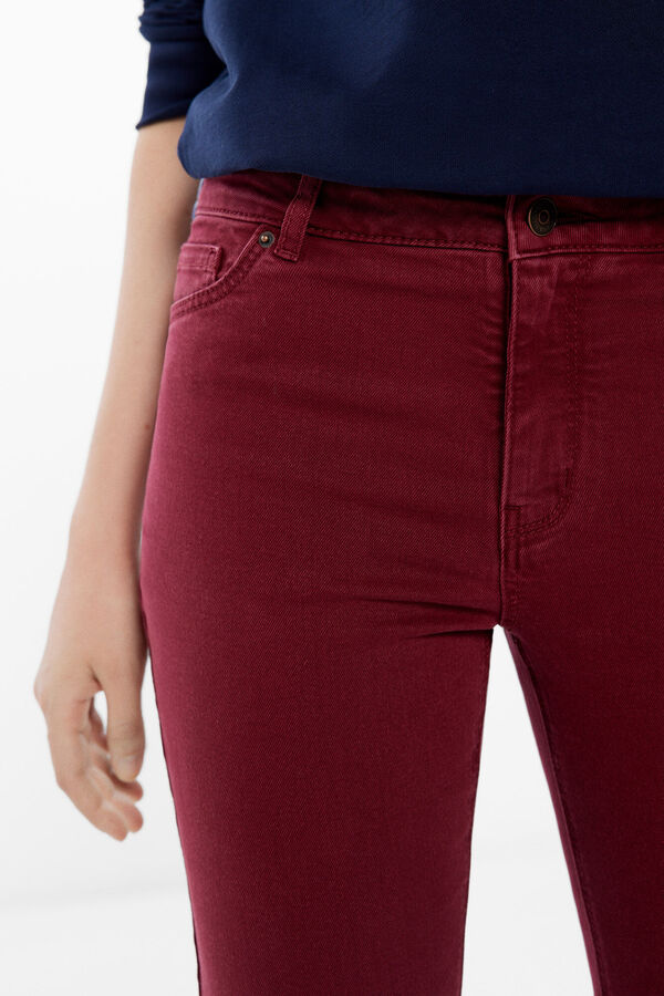 Springfield Jeans Color Kick Flare burdeos