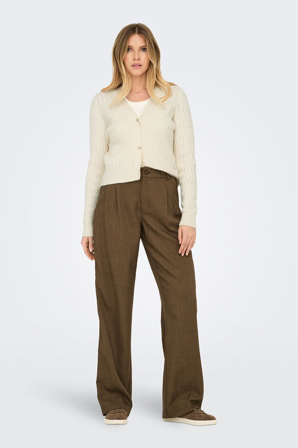 Only Cardigan abotonado blanco