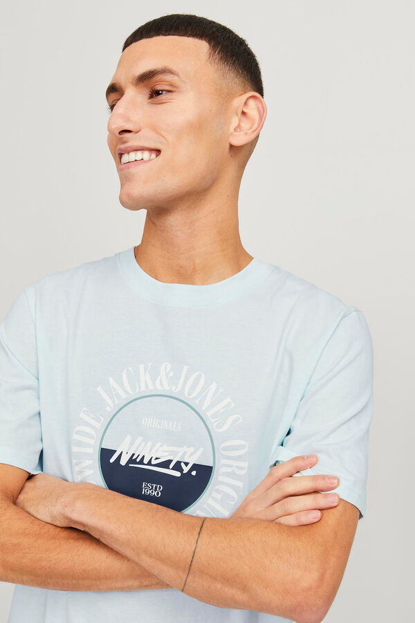 Jack & Jones Camiseta fit est&aacute;ndar turquesa