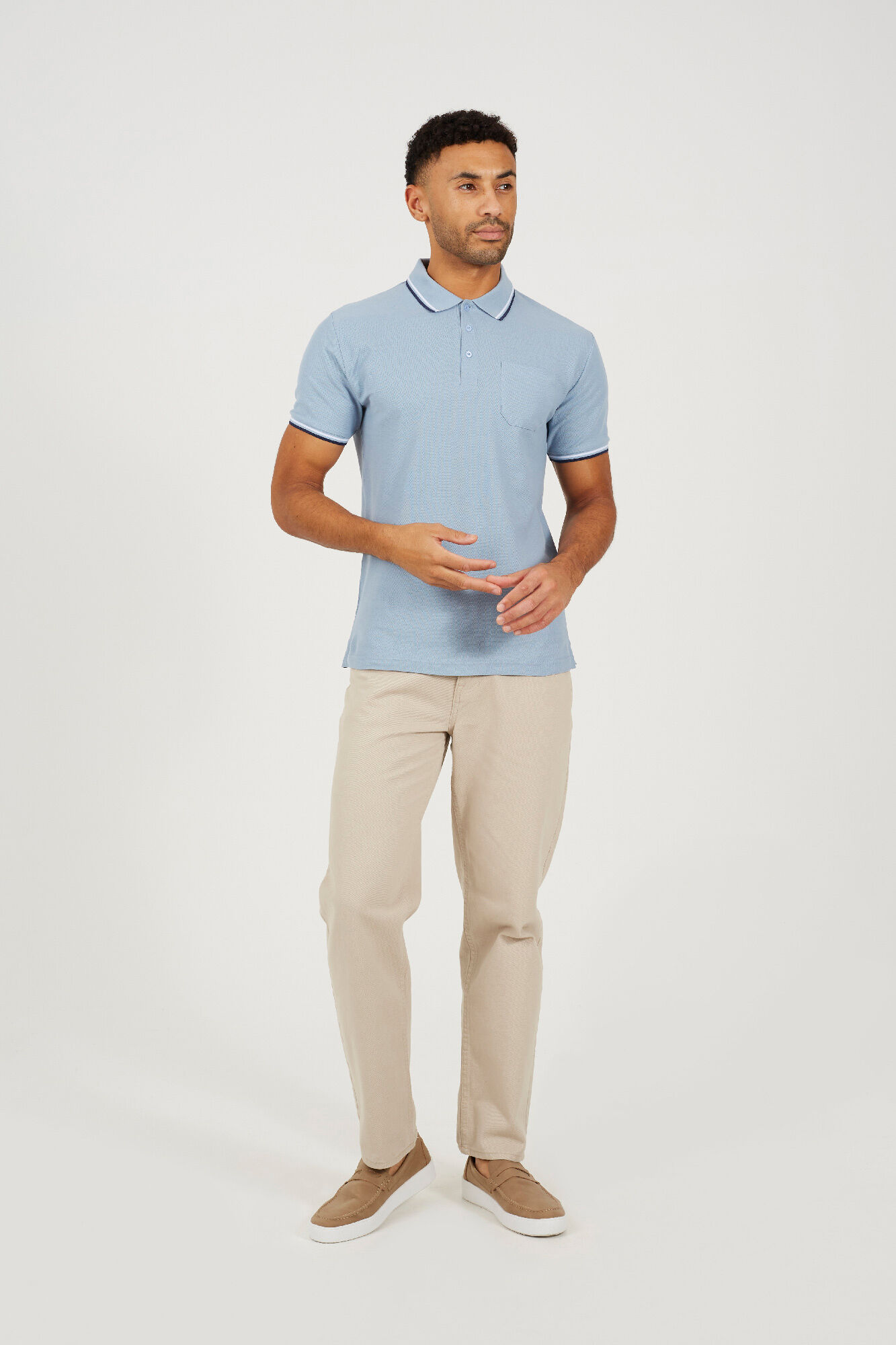 Brave Soul Polo manga curta com bolso 